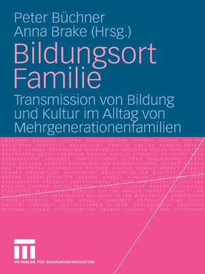 cover image of Bildungsort Familie